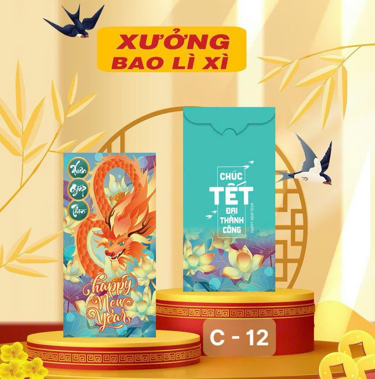  Classy Bao lì xì Tết 2024, chất liệu dày dặn, mẫu mã đa dạng Q1476 