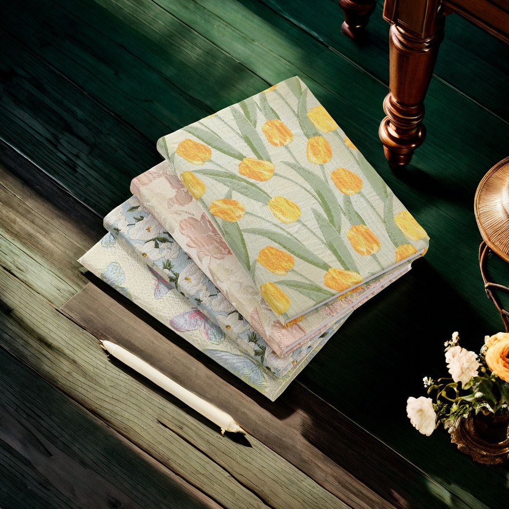  Sổ lò xo Vintage Xinh Xắn kích thước A6 90trang, Bìa bọc Vải họa tiết Hoa nhí PK1781 dùng để lên kế hoạch, lên lịch, to-do-list, take notes, có thể thay lõi 