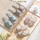  Dép đi trong nhà, trong văn phòng vải lanh mùa đông mùa hè chống trượt cho gia đình, cặp đôi, gia đình, cặp đôi, công ty G1864 [HÀNG ORDER 5-7 NGÀY | ÁP DỤNG ĐƠN TỪ 2 TRIỆU | CÓ THỂ IN LOGO] 