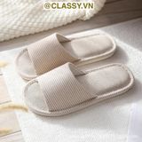  Dép đi trong nhà, trong văn phòng vải lanh mùa đông mùa hè chống trượt cho gia đình, cặp đôi, gia đình, cặp đôi, công ty G1864 [HÀNG ORDER 5-7 NGÀY | ÁP DỤNG ĐƠN TỪ 2 TRIỆU | CÓ THỂ IN LOGO] 