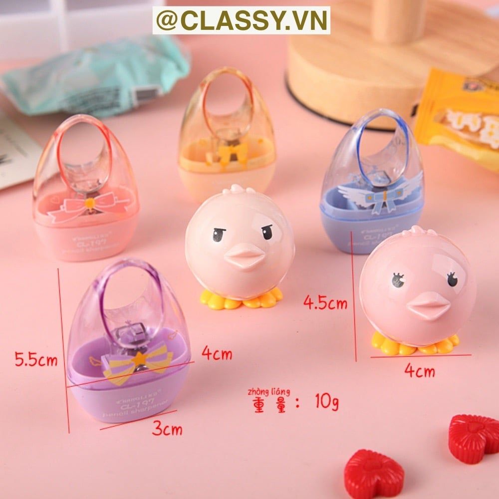  [GIAO HÀNG 7-25 NGÀY] Gọt chì mini hình con chim tròn nhiều màu PK1145 