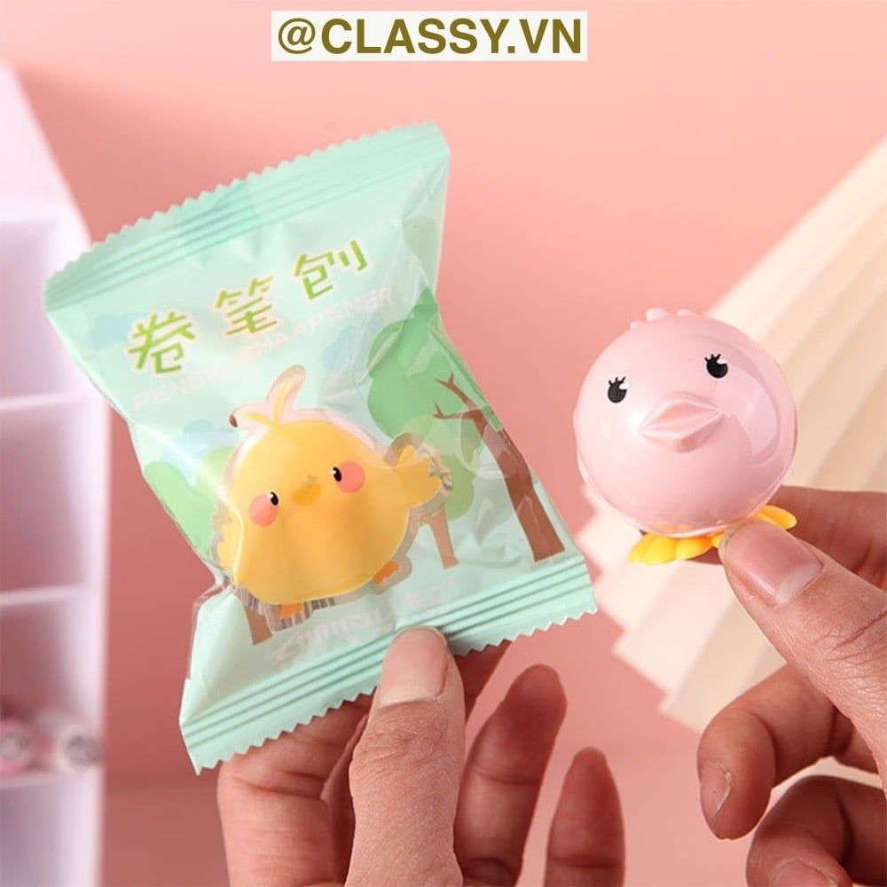  [GIAO HÀNG 7-25 NGÀY] Gọt chì mini hình con chim tròn nhiều màu PK1145 