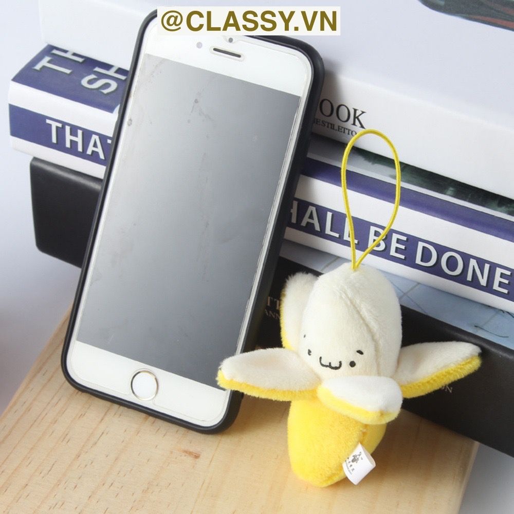  [GIAO HÀNG 7-25 NGÀY] Móc khóa 3D hình trái chuối sáng tạo chất liệu bông, treo móc khóa, túi xách nhiều hình ngộ nghĩnh PK1197 