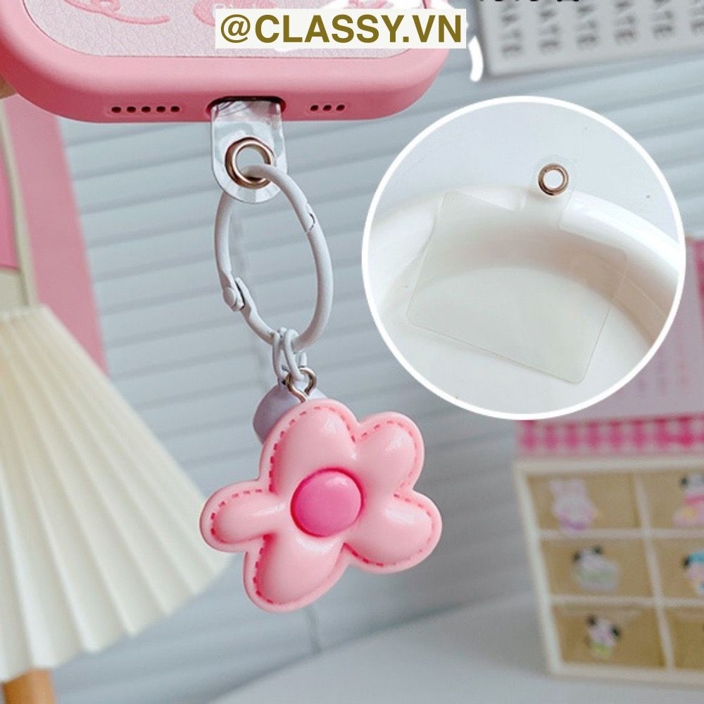  [GIAO HÀNG 7-25 NGÀY] Classy Móc khóa hình bông hoa nhiều màu, gắn chìa khóa, điện thoại, sổ tay PK1420 
