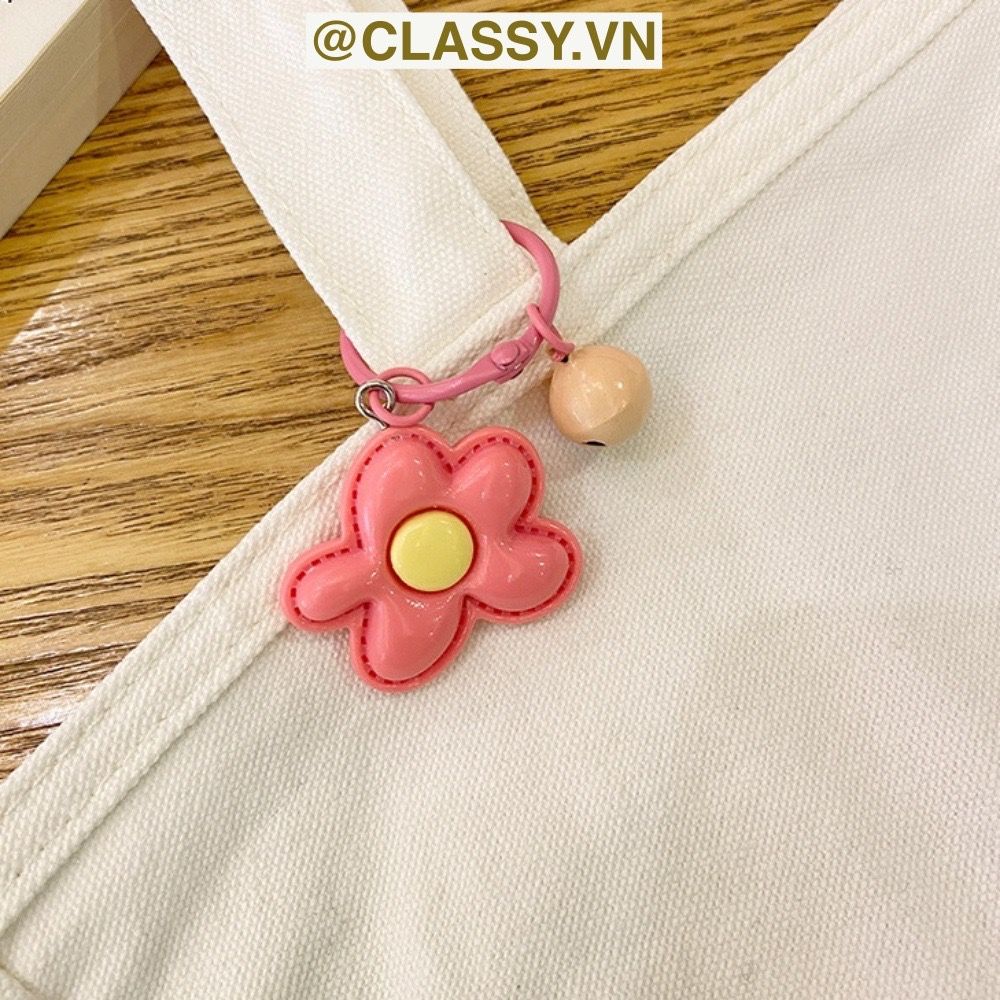 [GIAO HÀNG 7-25 NGÀY] Classy Móc khóa hình bông hoa nhiều màu, gắn chìa khóa, điện thoại, sổ tay PK1420 