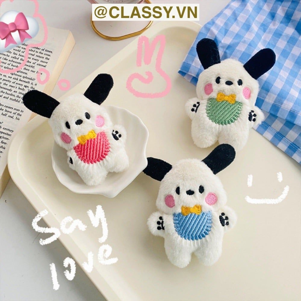  [GIAO HÀNG 7-25 NGÀY] Classy Móc khóa gấu cún nhỏ xinh, móc khóa balo, phụ kiện thời trang PK1581 