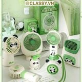  Quạt cầm tay mini tích điện USB liên tục 3-6h hình gấu Panda dễ thương  PK1849 