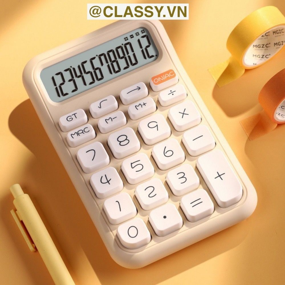  [GIAO HÀNG 7-25 NGÀY] Classy Máy tính văn phòng kế toán tài chính Màn Hình 12 Chữ Số Đa Năng Chất Lượng Cao PK1859 