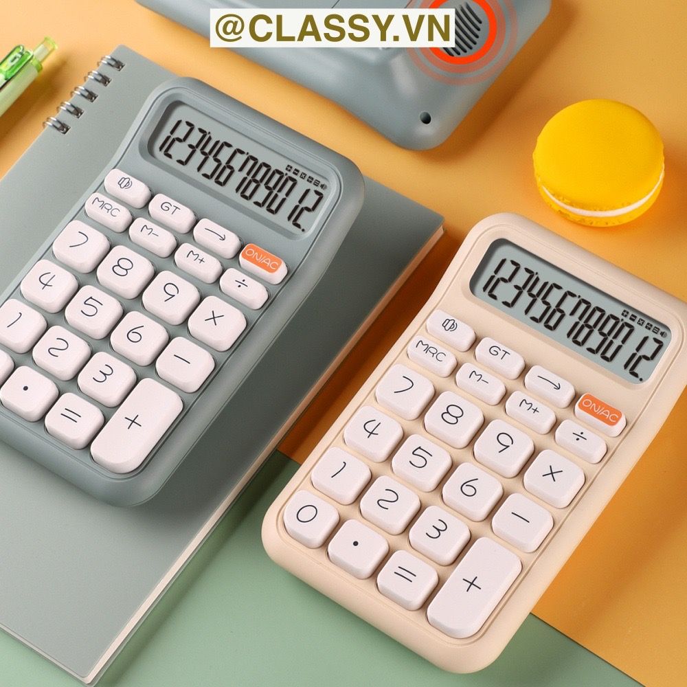  [GIAO HÀNG 7-25 NGÀY] Classy Máy tính văn phòng kế toán tài chính Màn Hình 12 Chữ Số Đa Năng Chất Lượng Cao PK1859 