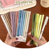  [GIAO HÀNG 7-25 NGÀY]  20 HỘP - Mỗi hộp 6 bút gel nắp đậy 0,5mm nhiều tông màu Pastel thanh lịch nữ tính dài 16.5 CM Classy  PK1862 
