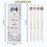  [GIAO HÀNG 7-25 NGÀY] Combo 40 bút gel bấm khô nhanh cổ điển hoa hồng roses 0,5mm nhiều tông màu Pastel thanh lịch nữ tính dài PK1863 