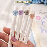  [GIAO HÀNG 7-25 NGÀY] Combo 40 bút gel bấm khô nhanh cổ điển hoa hồng roses 0,5mm nhiều tông màu Pastel thanh lịch nữ tính dài PK1863 