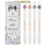  [GIAO HÀNG 7-25 NGÀY] Combo 40 bút gel bấm khô nhanh cổ điển hoa hồng roses 0,5mm nhiều tông màu Pastel thanh lịch nữ tính dài PK1863 