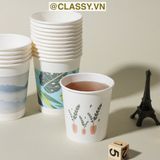  [GIAO HÀNG 7-25 NGÀY]  Combo 1000 Cốc Giấy Kraft 250ML PK1868 - Lựa Chọn Thân Thiện Môi Trường Cho Văn Phòng và Sinh Viên 