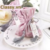  Túi nhung dây rút xinh xắn dùng đựng quà tặng màu sắc hoàng gia sang trọng T285 