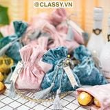  Túi nhung dây rút xinh xắn dùng đựng quà tặng màu sắc hoàng gia sang trọng T285 