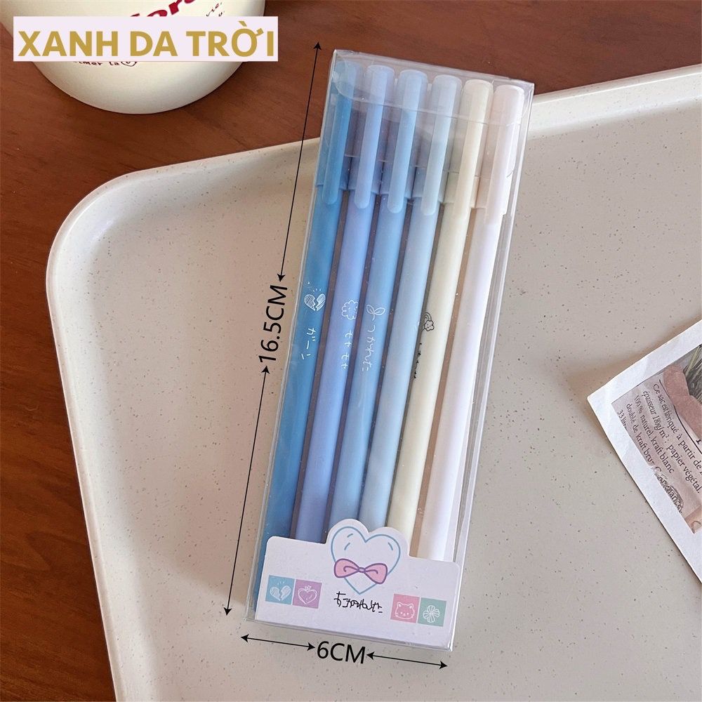  [GIAO HÀNG 7-25 NGÀY]  20 HỘP - Mỗi hộp 6 bút gel nắp đậy 0,5mm nhiều tông màu Pastel thanh lịch nữ tính dài 16.5 CM Classy  PK1862 