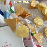  PK936 Kẹp giữ mép túi đồ ăn, túi ăn dở họa tiết minh họa BimBIm snack khoai tây LAYS, tinh nghịch hài hước hot tiktok 