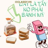 Gôm tẩy hình bánh mì sandwich giúp tẩy sạch vết bút chì, không gây rách giấy PK1204 