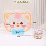  Classy Hộp đựng bút, đựng cọ trong suốt họa tiết ngẫu nhiên độc đáo PK1493 