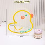  Classy Hộp đựng bút, đựng cọ trong suốt họa tiết ngẫu nhiên độc đáo PK1493 