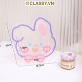  Classy Hộp đựng bút, đựng cọ trong suốt họa tiết ngẫu nhiên độc đáo PK1493 
