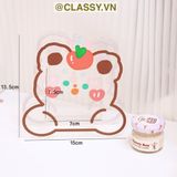  Classy Hộp đựng bút, đựng cọ trong suốt họa tiết ngẫu nhiên độc đáo PK1493 