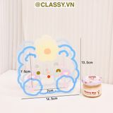  Classy Hộp đựng bút, đựng cọ trong suốt họa tiết ngẫu nhiên độc đáo PK1493 