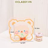  Classy Hộp đựng bút, đựng cọ trong suốt họa tiết ngẫu nhiên độc đáo PK1493 