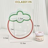  Classy Hộp đựng bút, đựng cọ trong suốt họa tiết ngẫu nhiên độc đáo PK1493 