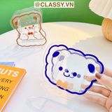  Classy Hộp đựng bút, đựng cọ trong suốt họa tiết ngẫu nhiên độc đáo PK1493 