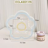  Classy Hộp đựng bút, đựng cọ trong suốt họa tiết ngẫu nhiên độc đáo PK1493 