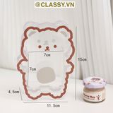 Classy Hộp đựng bút, đựng cọ trong suốt họa tiết ngẫu nhiên độc đáo PK1493 