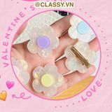  Kẹp tóc mái kích thước 3.8cm, bông hoa nhỏ phụ kiện tóc dễ thương PK1586 