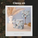  Q903 TÚI (KHÔNG HỘP) giấy 14*12*6cm quai dù, kèm ruy băng đựng đồ quà tặng họa tiết cổ điển (Sản phẩm chỉ gồm TÚI) 