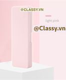  [GIAO HÀNG 7-25 NGÀY]  PK725 Hộp đựng bút chất liệu nhựa màu pastel đính họa tiết hoạt hình ngộ nghĩnh xinh xẻo 