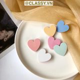  Kẹp tóc mái hình trái tim to bản dễ thương dành cho nữ, thích hợp làm quà tặng, dùng đi học đi chơi PK1101 