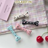  Kẹp tóc dạng clip mỏ vịt, họa tiết minh họa  cục xương đốm tinh nghịch hài hước hot tiktok, có thể dùng làm kẹp giày PK1674 