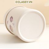  [GIAO HÀNG 7-25 NGÀY] (THÙNG TRƠN) Thùng rác mini, hộp đựng nhỏ hình chiếc xô để bàn học bàn làm việc có nắp đậy tiện lợi PK1732 