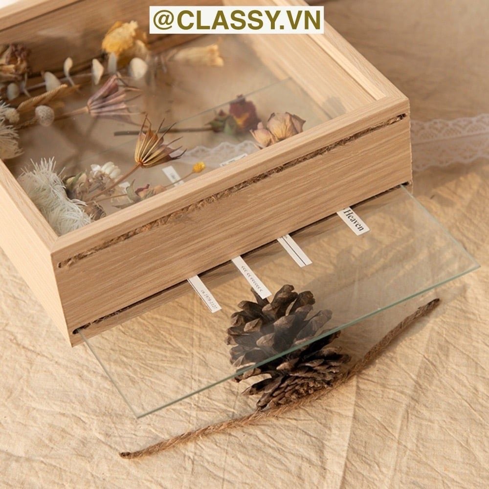  Khung Ảnh Sâu Lòng 2 MẶT TRONG SUỐT Trưng Bày Hoa Khô Hay Các Sản Phẩm Thủ Công nhiều kích thước PK1853 