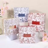  Hộp quà cứng Màu đỏ Kích thước 20x20x8cm  Phong cách châu Âu màu nóng dùng làm quà tặng cưới, Lễ hội, sinh nhật  Q1889 