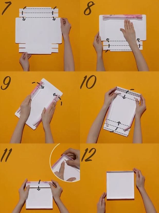  XÉ LẺ Túi giấy hoặc Hộp quà Làm quà tặng 30,5x22x8,5cm hoạ tiết cẩm thạch in chữ SWEET LOVE Q757 