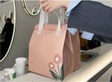  Túi Tote chất liệu vải không dệt đựng trà sữa, thực phẩm, có lớp nhôm cách nhiệt bên trong bền dai, thân thiện môi trường T1893 