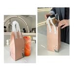  Túi Tote chất liệu vải không dệt đựng trà sữa, thực phẩm, có lớp nhôm cách nhiệt bên trong bền dai, thân thiện môi trường T1893 
