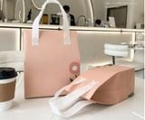  Túi Tote chất liệu vải không dệt đựng trà sữa, thực phẩm, có lớp nhôm cách nhiệt bên trong bền dai, thân thiện môi trường T1893 