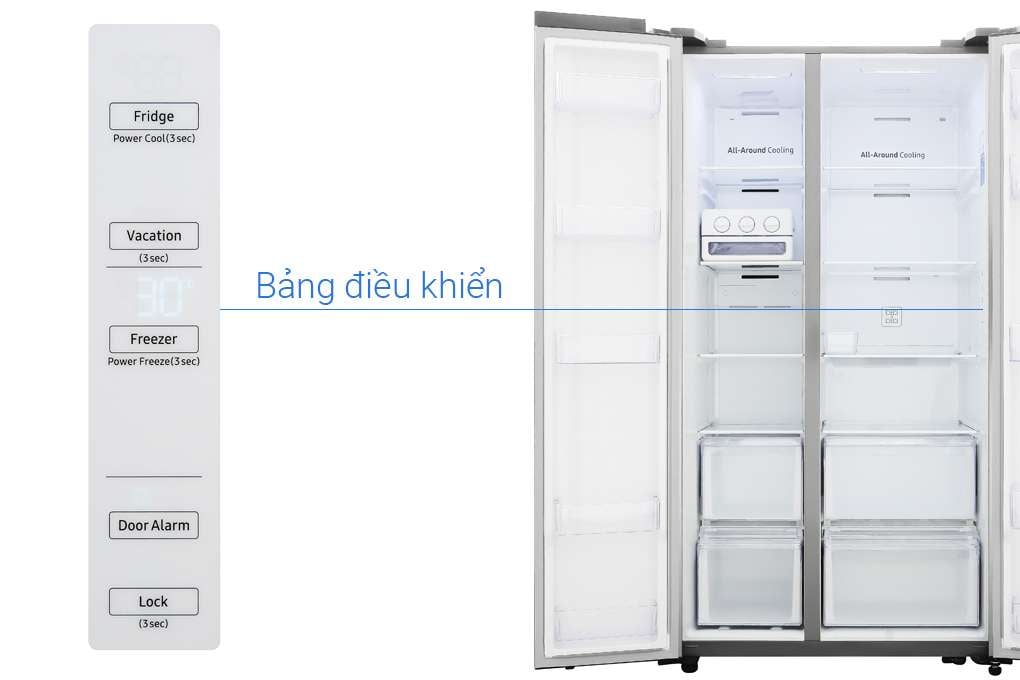 Tủ lạnh Samsung Inverter 647 lít RS62R5001M9/SV