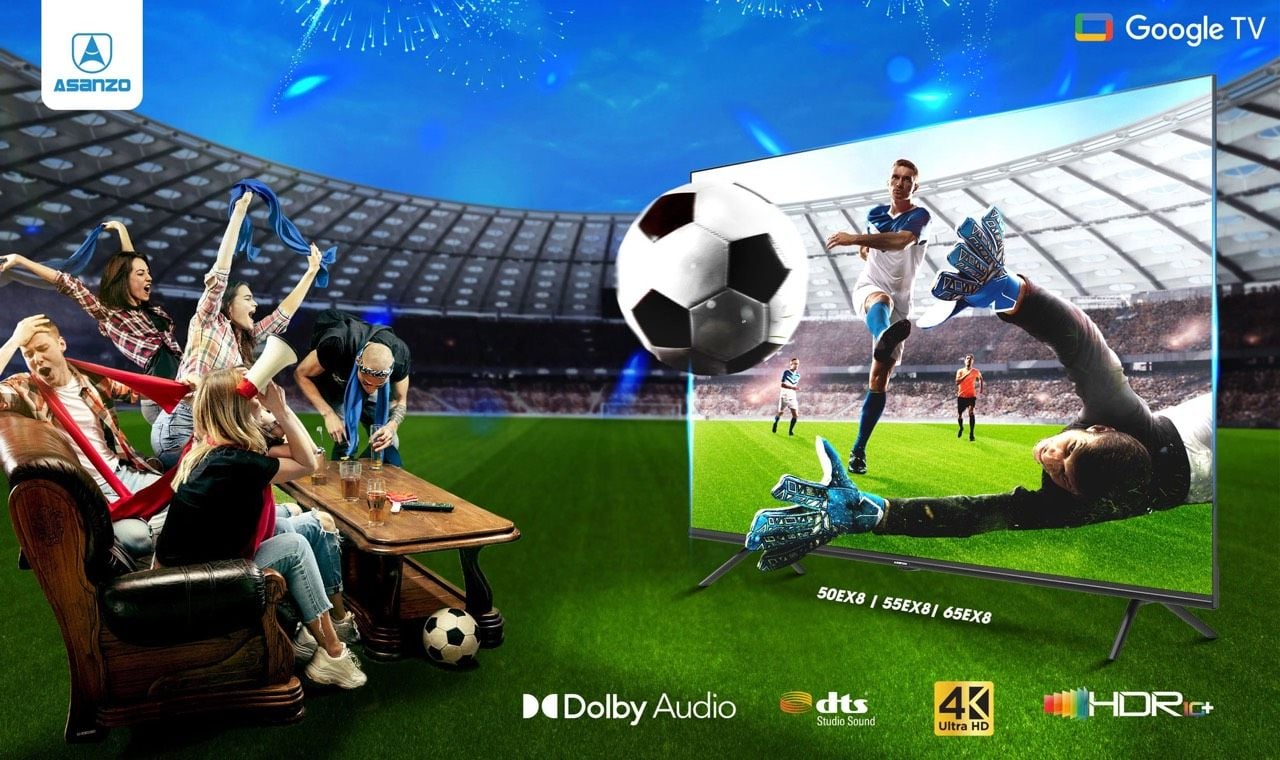 Tivi Smart Google 4K - Kết nối từ xa bằng BLUETOOTH 55 inch 55EX8