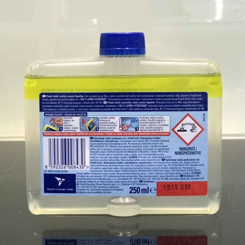 Dung dịch vệ sinh máy rửa bát Finish 250ml