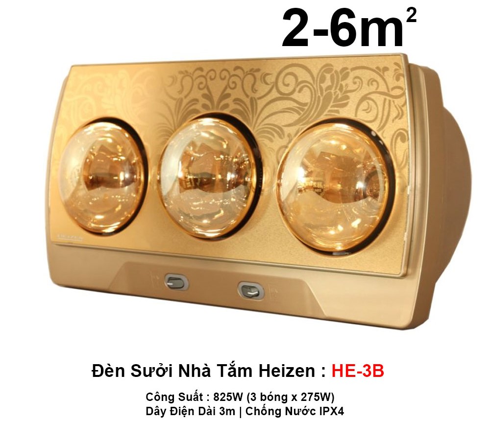 Đèn sưởi nhà tắm Heizen HE-3B
