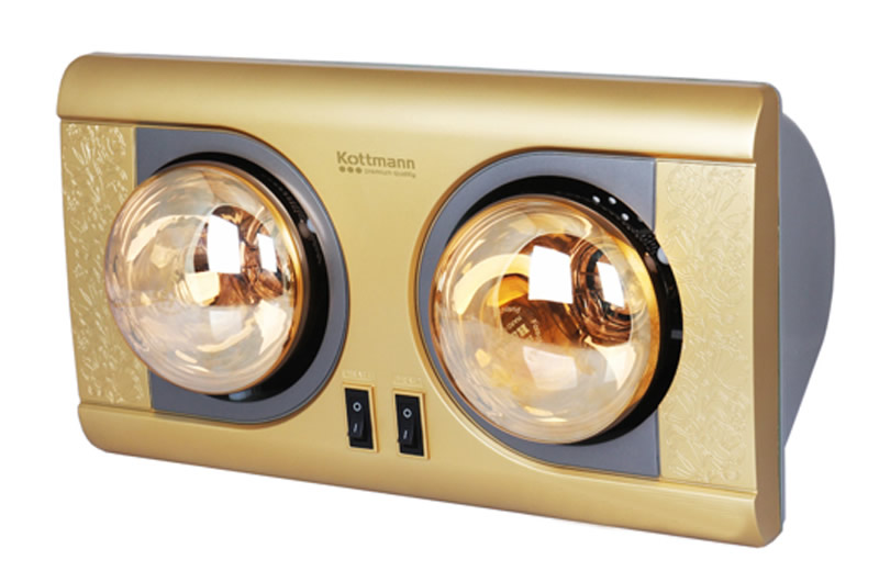 Đèn sưởi nhà tắm Kottmann 2 bóng K2B-NV